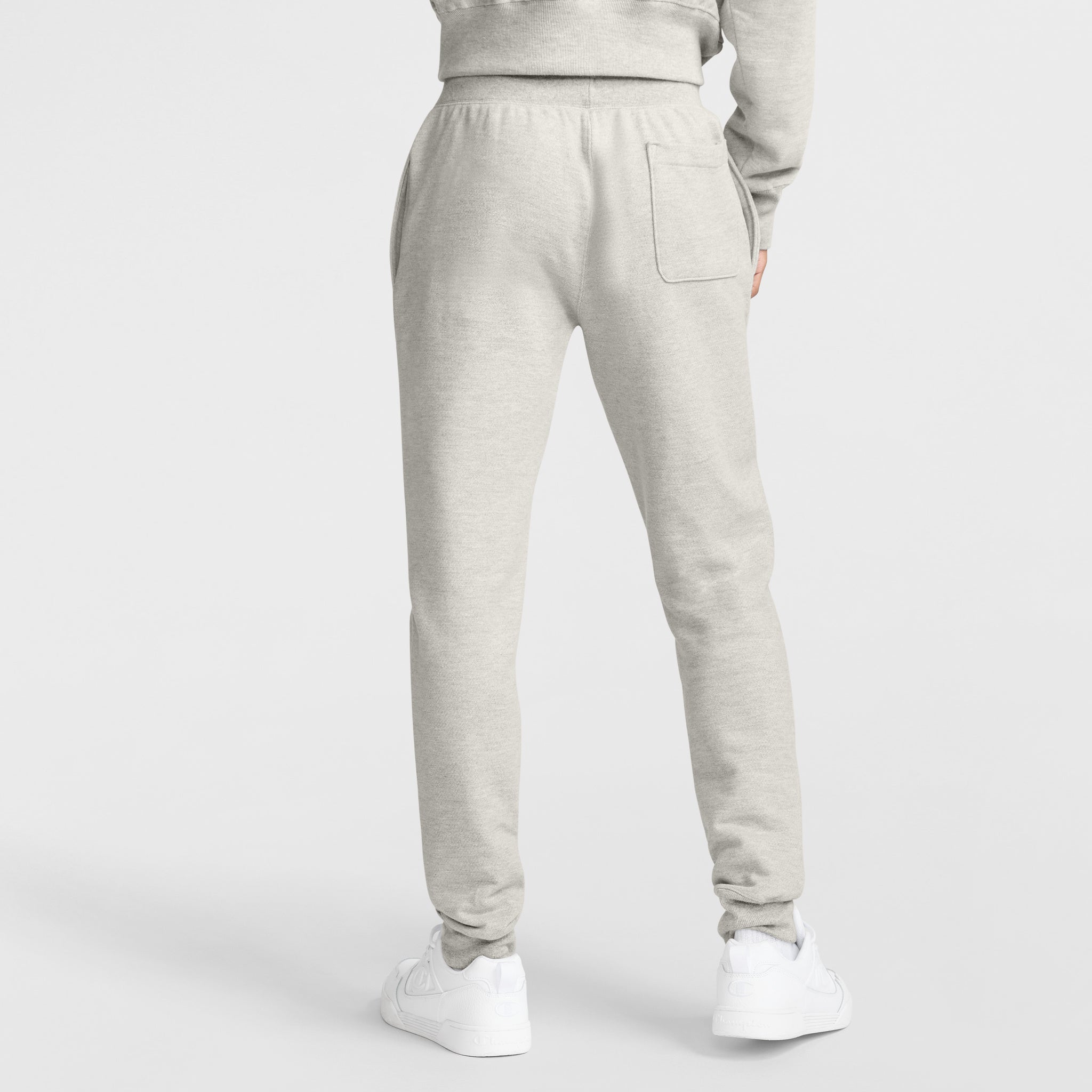 Champion Reverse Weave Joggers, C Logo in New Manhattan Mist Heather