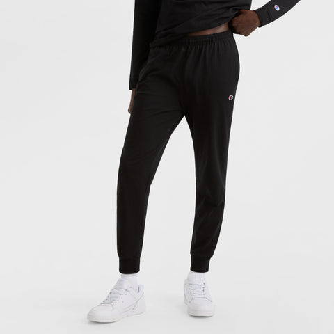 Champion Lightweight Lounge Joggers, C Logo in Black