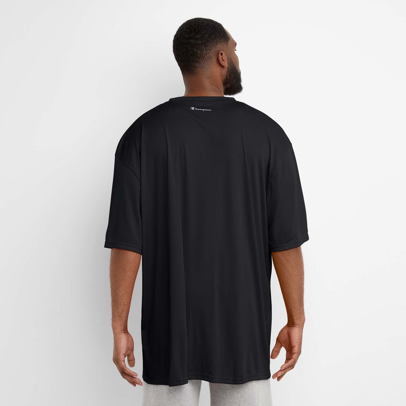 Champion Sport T-Shirt, Reflective C Logo - Big & Tall in Black