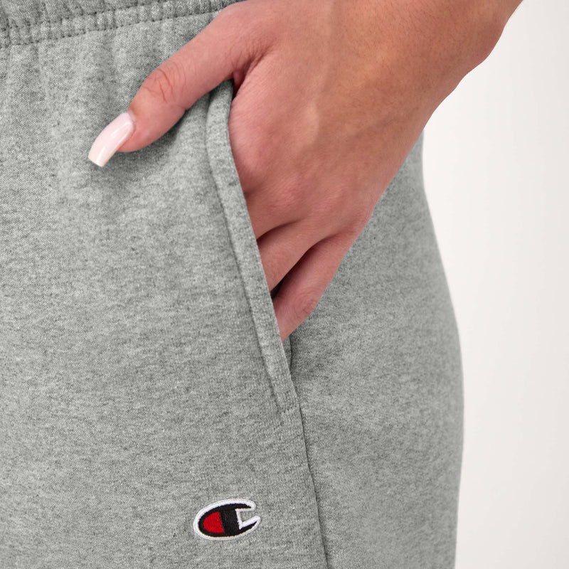 Champion 3" Powerblend Shorts, C Logo in New Manhattan Mist Heather