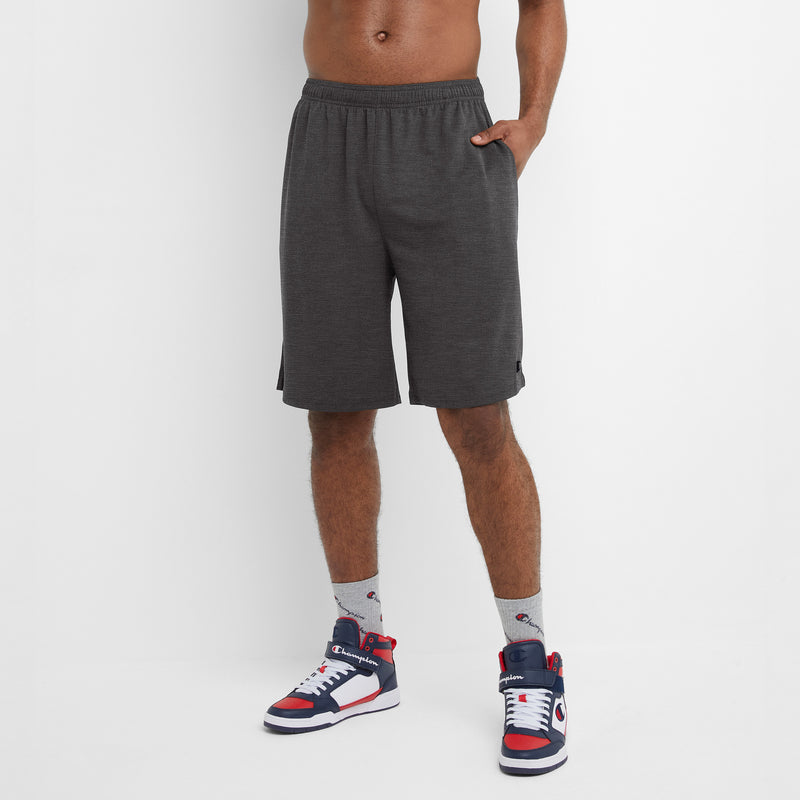 Champion Sport Shorts, Moisture Wicking - Big & Tall in Granite Heather
